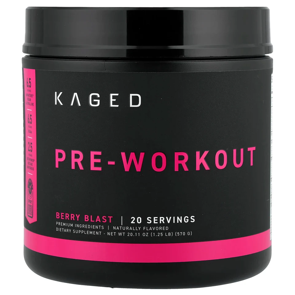 Предтренировочный комплекс Kaged, Berry Blast, 570 г, 1.