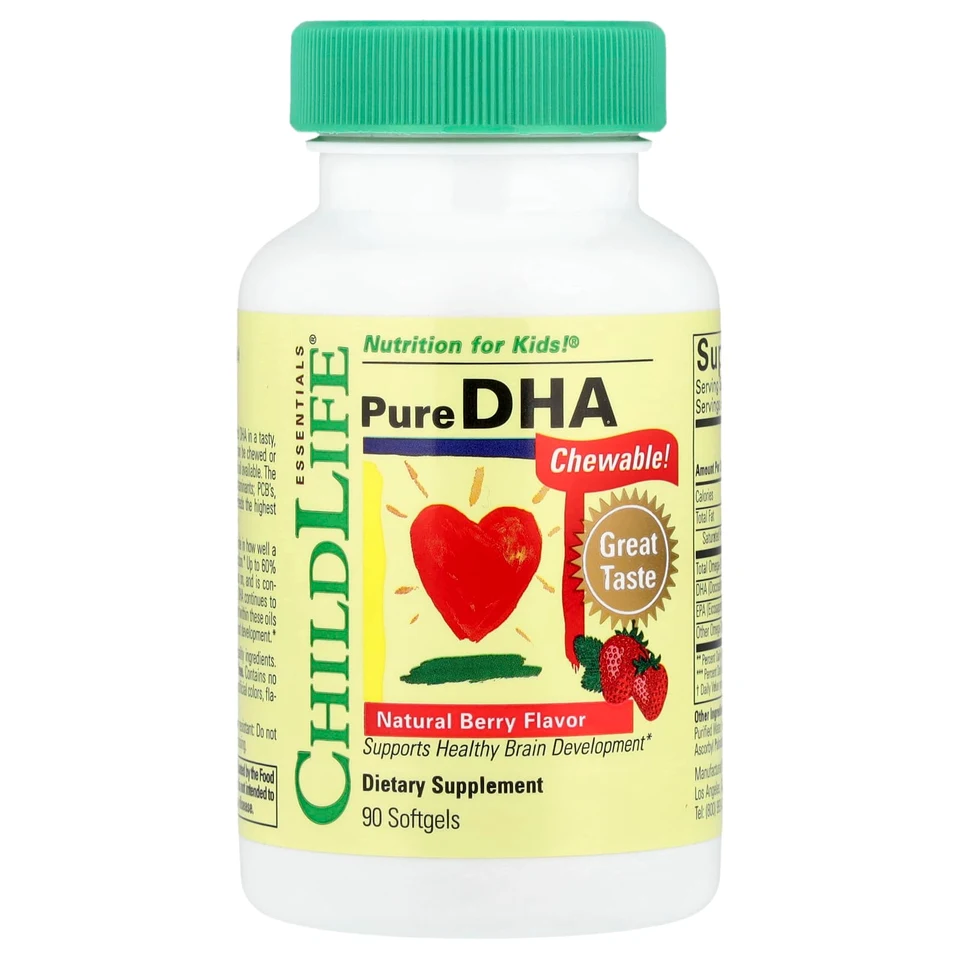 DHA ChildLife Essentials Pure Natural Berry, 90 мягких капсул