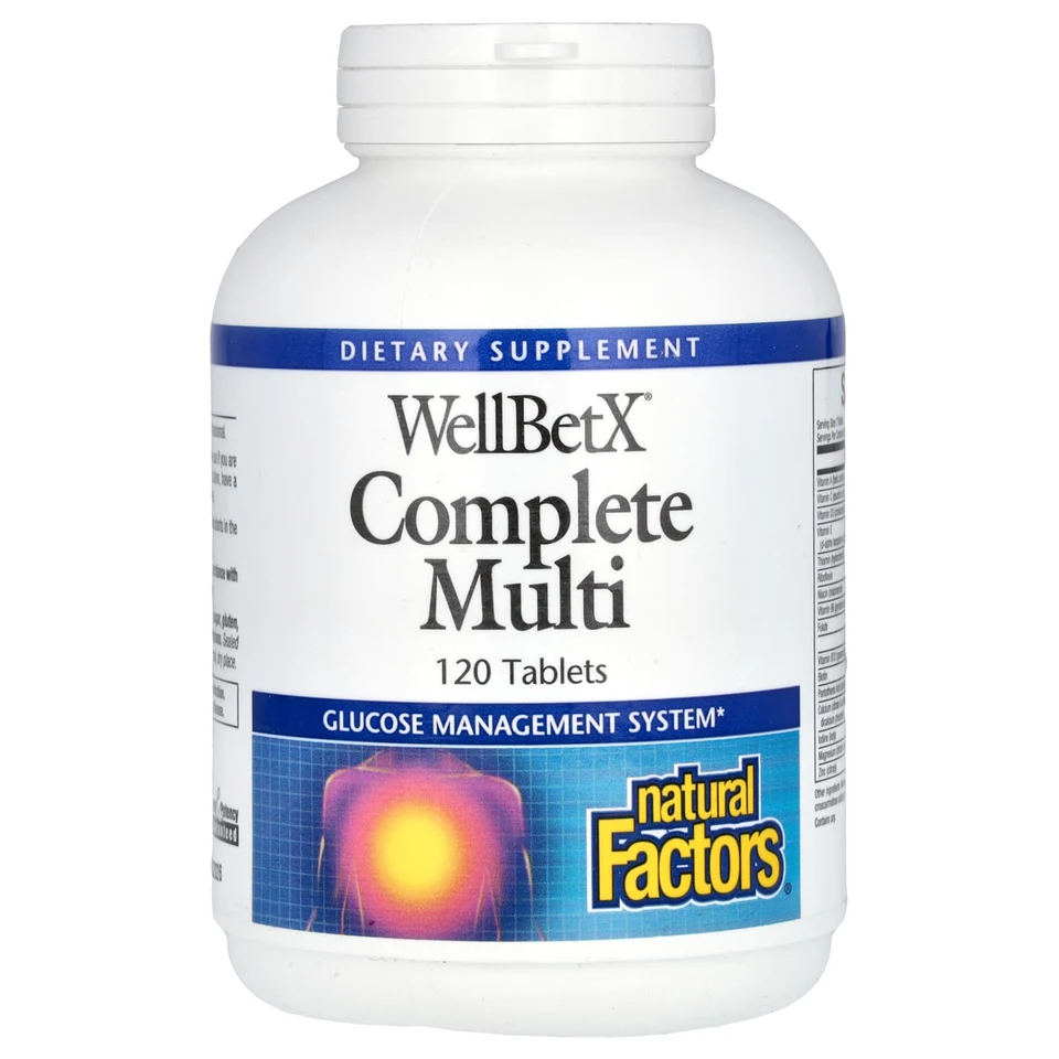 Комплекс PGX Natural Factors WellBetX® Complete Multi, 120 таблеток