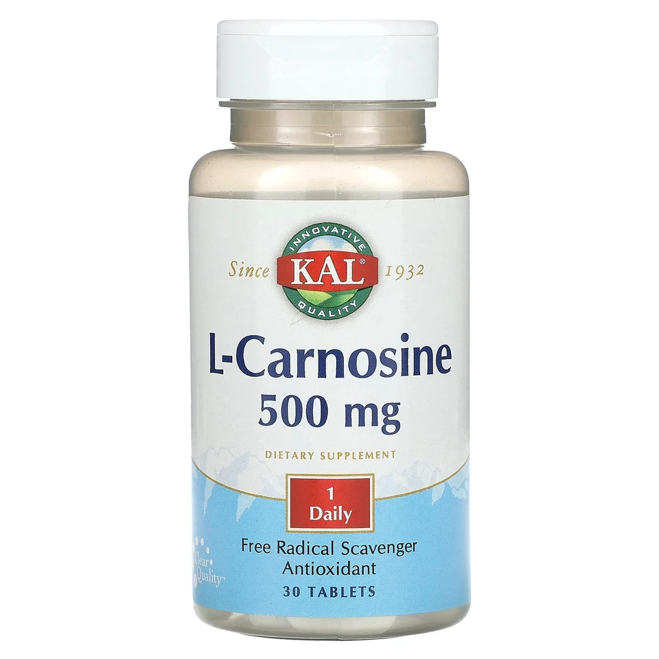 L-карнозин KAL L-Carnosine, 500 мг, 30 таблеток