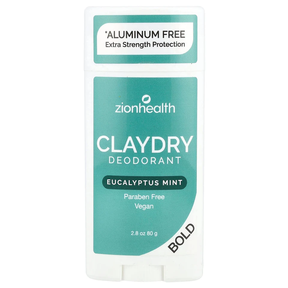 Эвкалипт Zion Health Bold ClayDry Deodorant Mint, 80 г