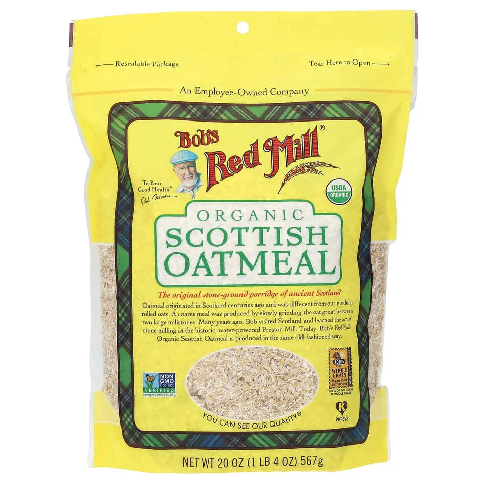 Овсянка Bob's Red Mill Organic Scottish, 567 г