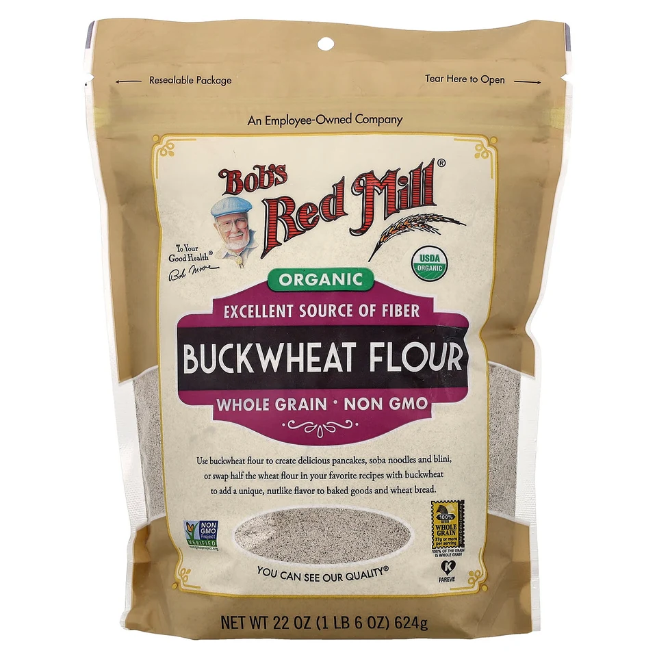 Мука Bob's Red Mill Organic Buckwheat Whole Grain, 624 г