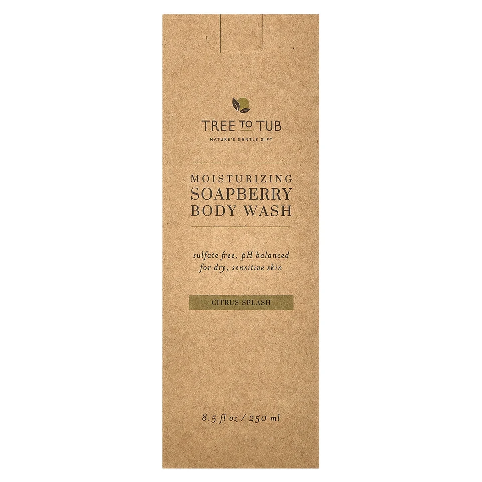 Гель для душа Tree To Tub Citrus Splash, аромат «Moisturizing Soapberry Body Wash», 250 мл