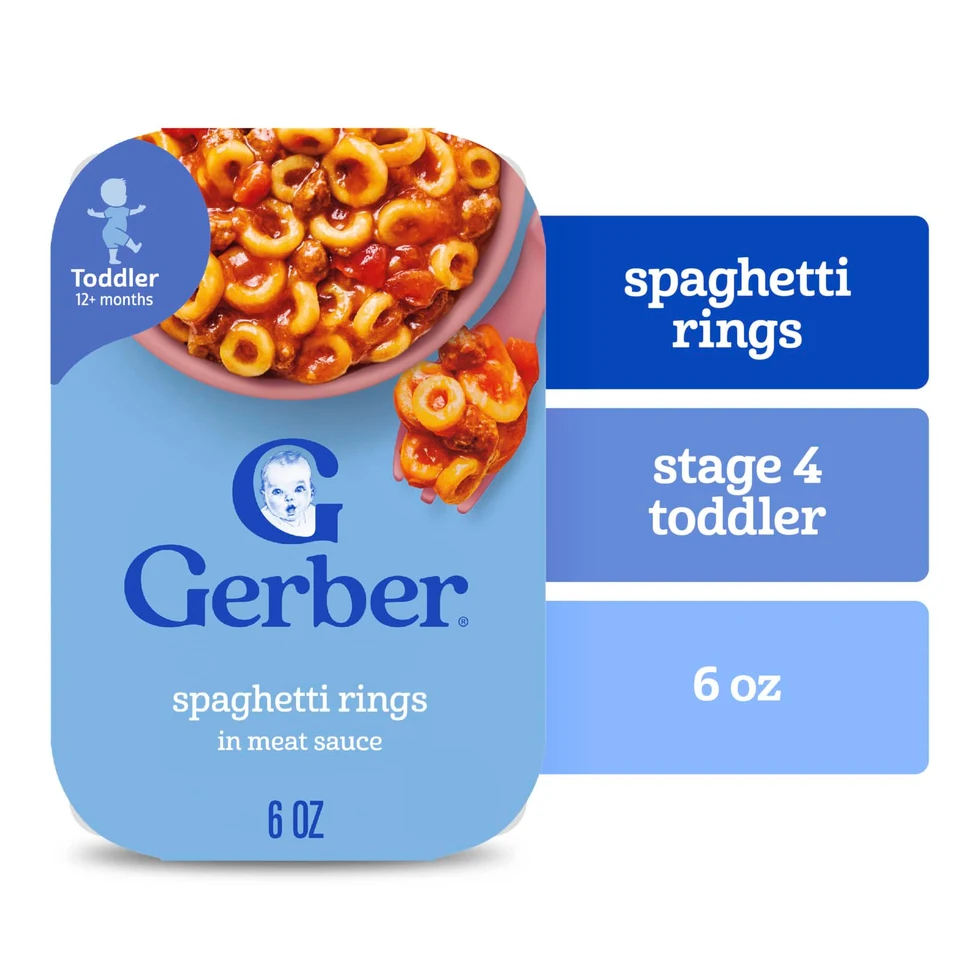 Соус Gerber Spaghetti Rings in Meat 12+ Months, 170 г