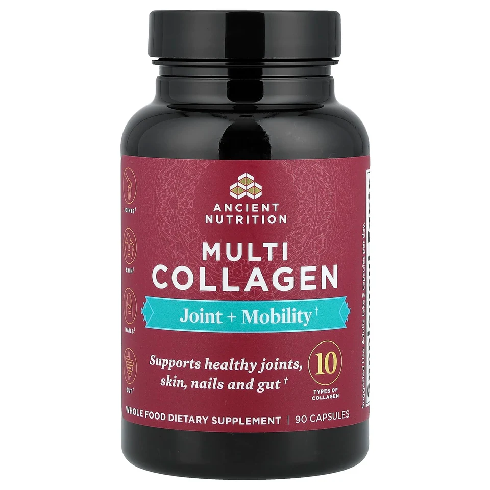 Коллаген Ancient Nutrition Multi Joint Mobility, 90 капсул