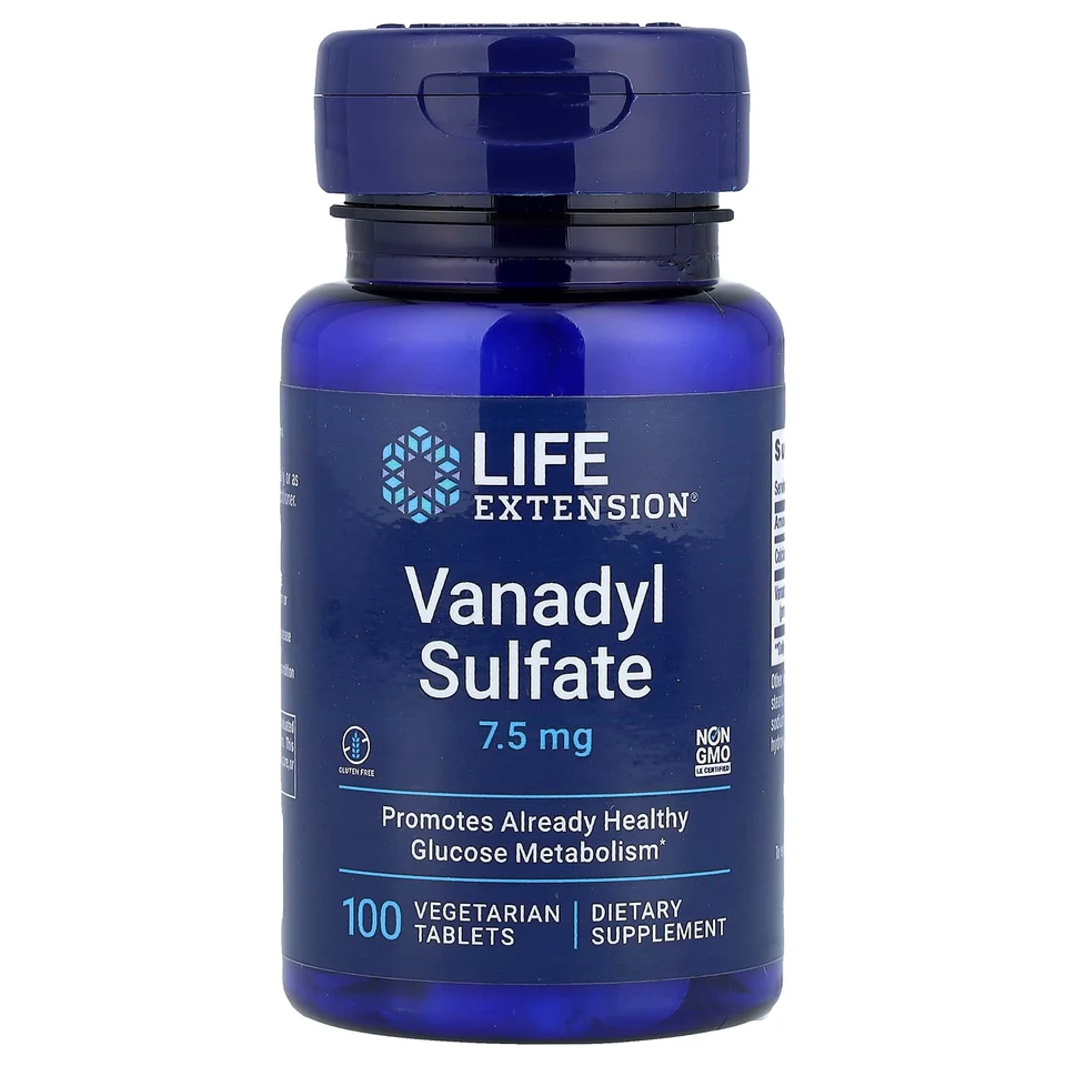 Сульфат ванадила Life Extension, 100 растительных таблеток