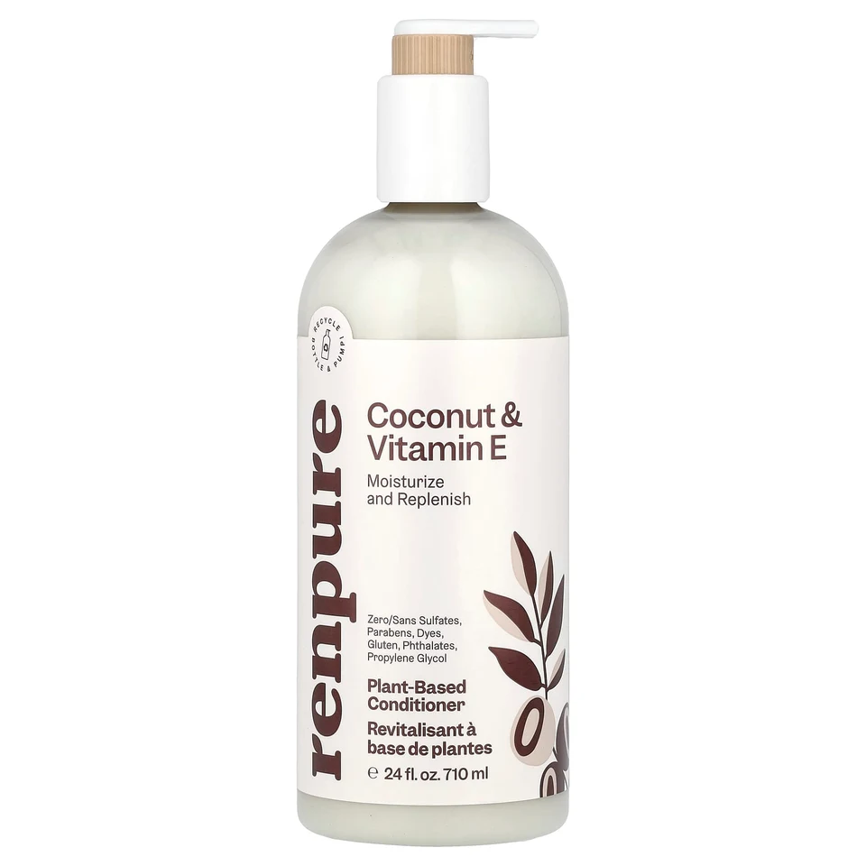 Кондиционер Renpure Plant-Based, аромат «Coconut & Vitamin E», 710 мл