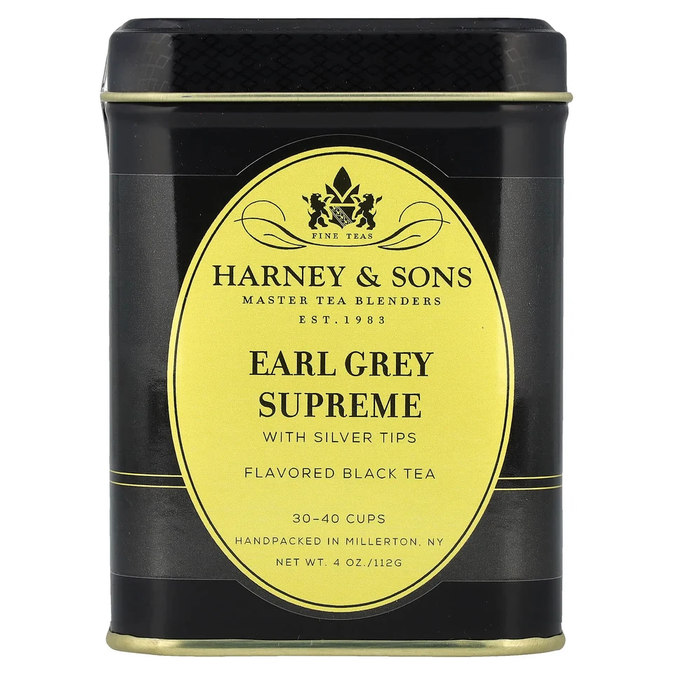 Чай Harney & Sons Black Earl Grey Supreme with Silver Tips, 112 г