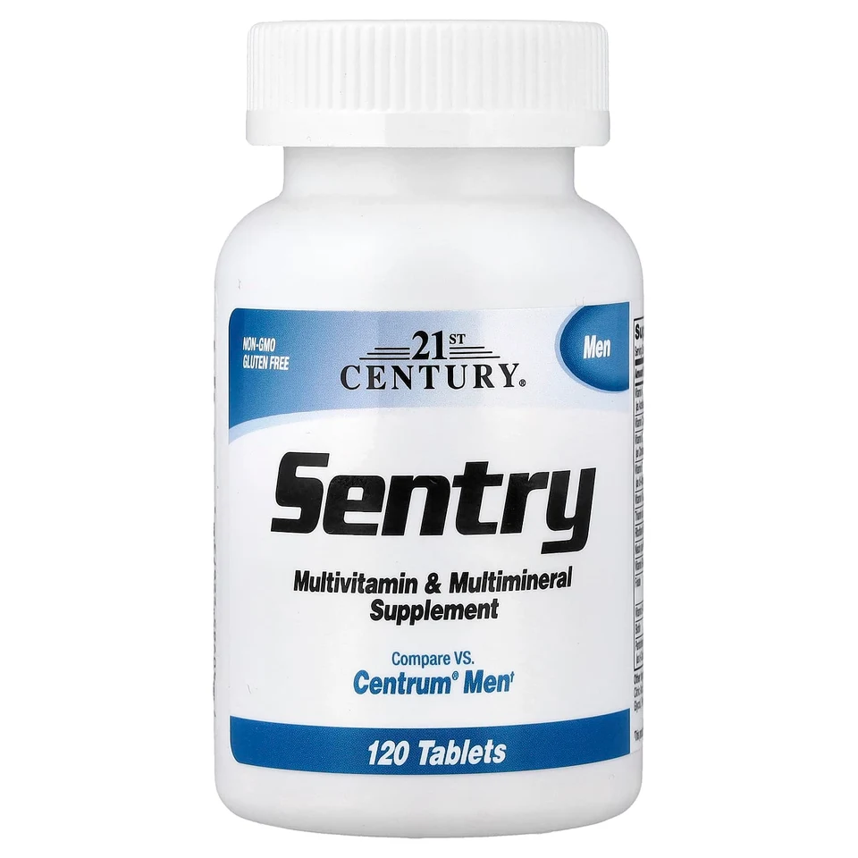 Мультивитамины 21st Century Sentry Men & Multimineral Supplement, 120 таблеток