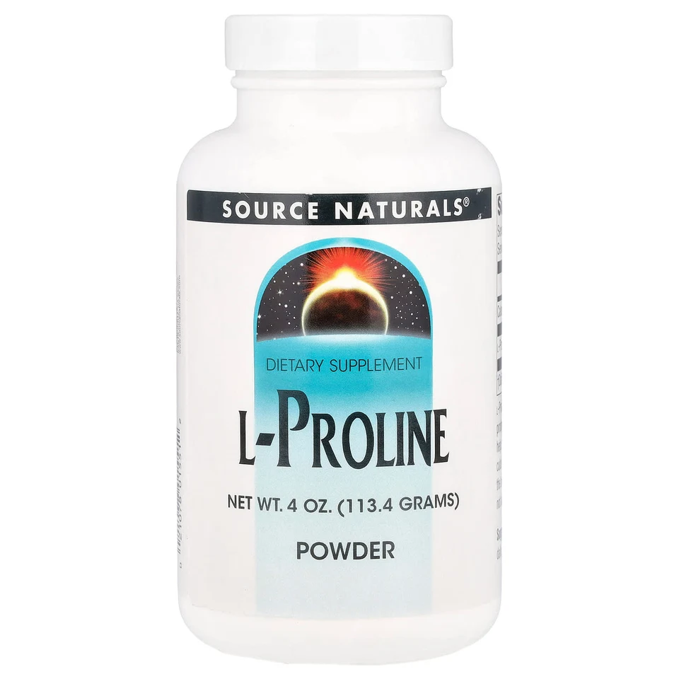 Порошок Source Naturals L-Proline, 113.4 г