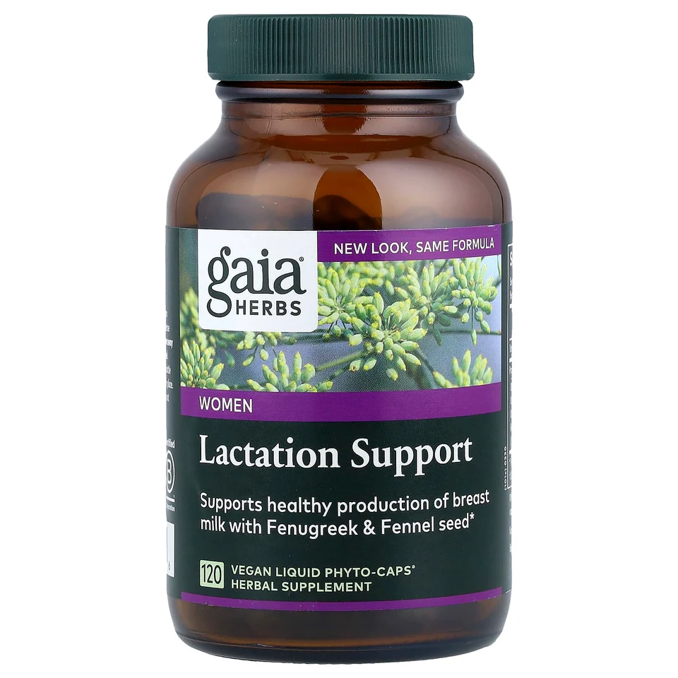Поддержка лактации Gaia Herbs, 120 веганских жидких фитокапсул