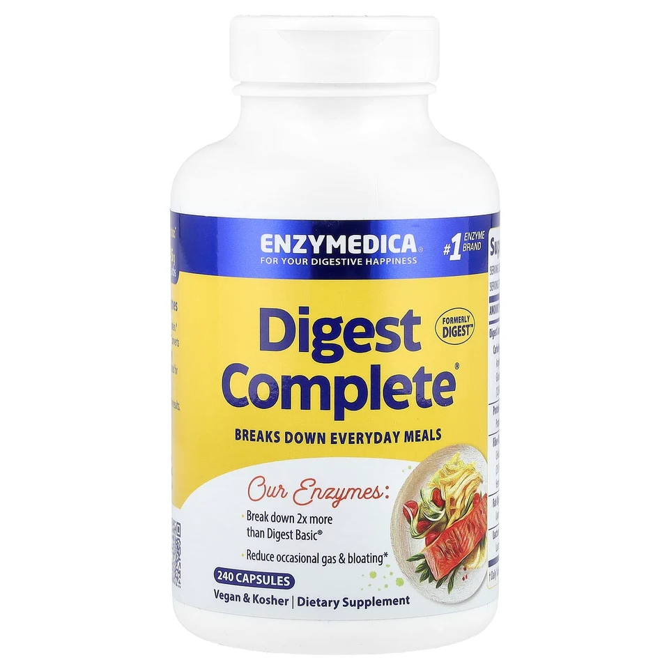 Ферментный комплекс Digest Complete Enzymedica®, 240 капсул