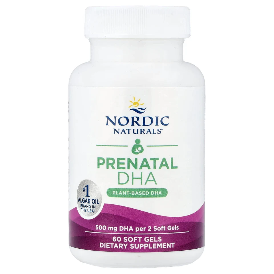 DHA для беременных Nordic Naturals, 250 мг, 60 софтгелей