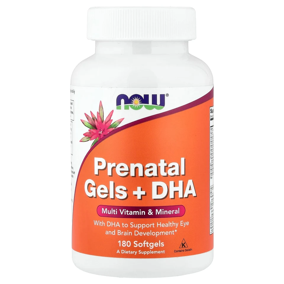DHA NOW Foods Prenatal Gels , 180 мягких капсул