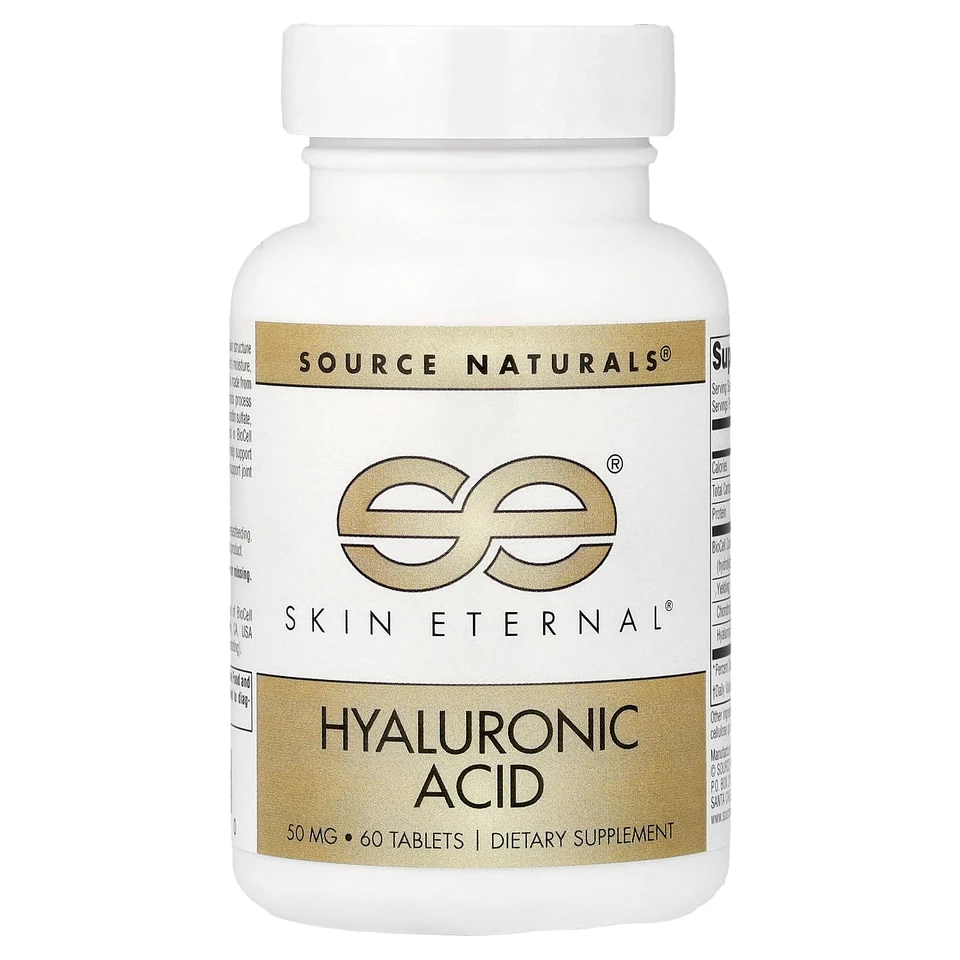 Гиалуроновая кислота Source Naturals Skin Eternal®, 60 таблеток