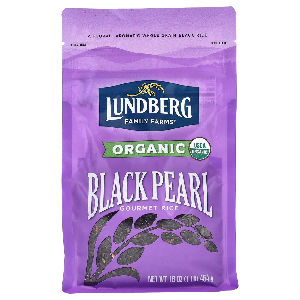 Рис Lundberg Organic Black Pearl Gourmet, 454 г