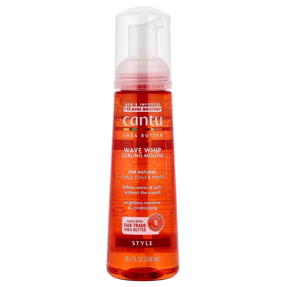 Мусс Cantu Shea Butter Wave Whip Curling, 248 мл