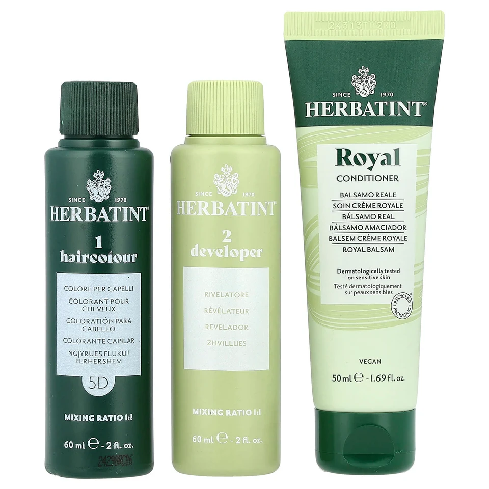 Гель Herbatint Permanent Haircolor 5D Light Golden Chestnut, 170 мл