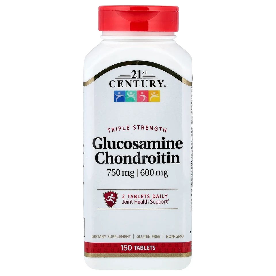 Хондроитин 21st Century Glucosamine Triple Strength, 150 таблеток