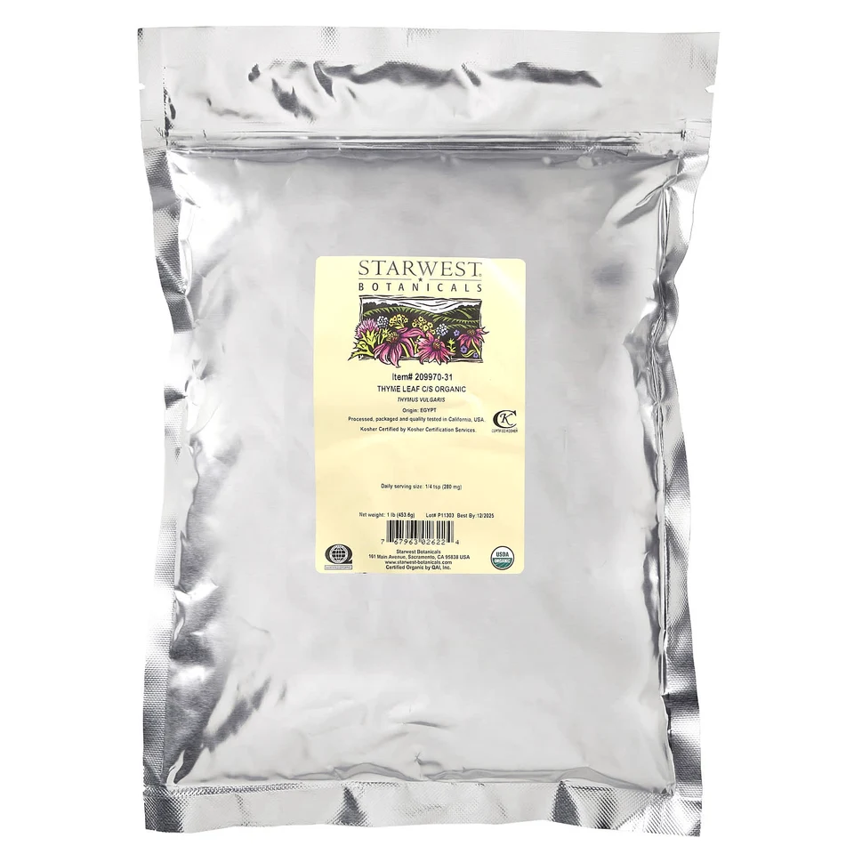 Тимьян (специя) Starwest Botanicals C/S, 453.6 г