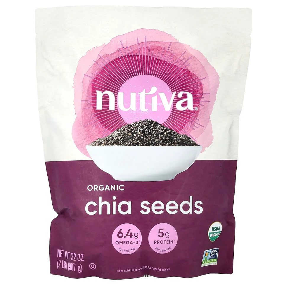 Семена чиа Nutiva, 32 oz (907 g)
