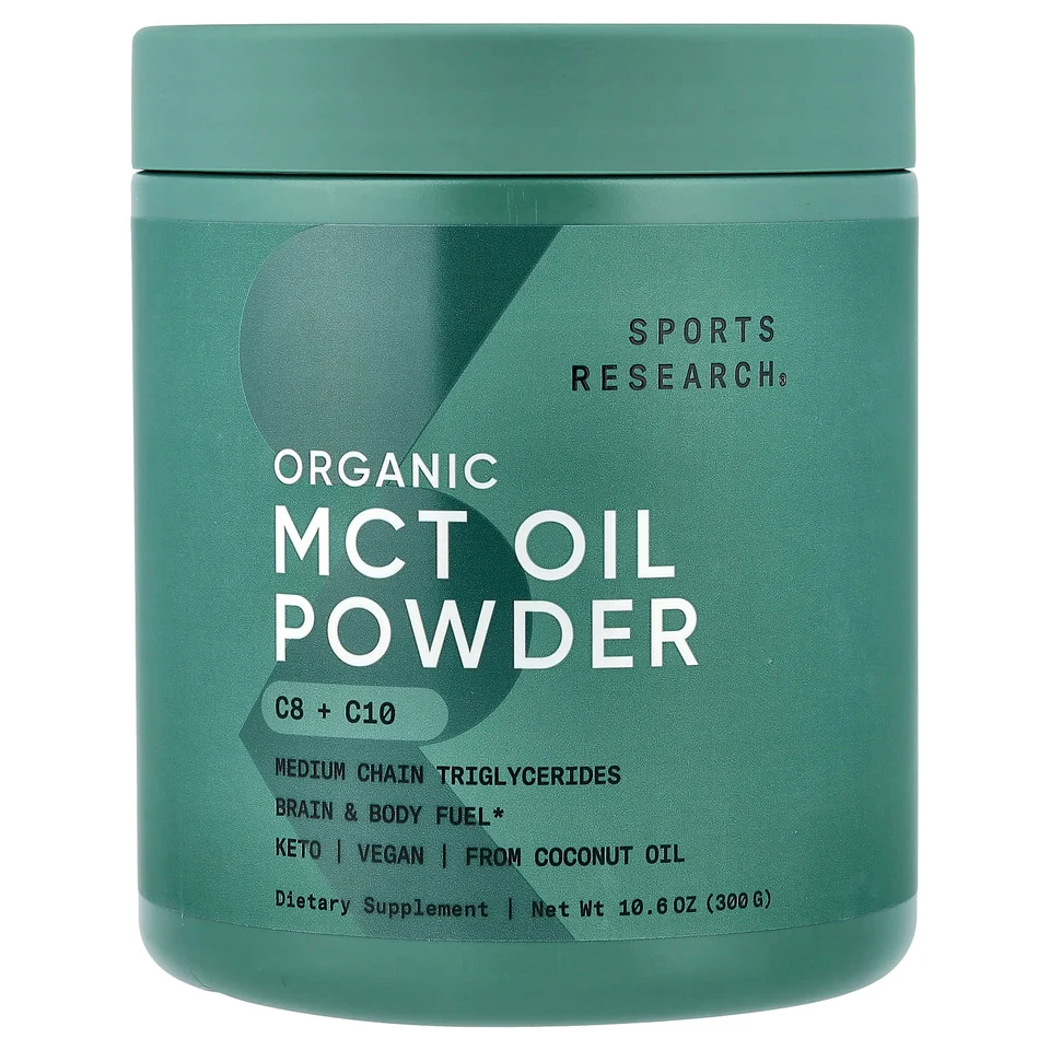 Порошок Sports Research Organic MCT Oil, 300 г