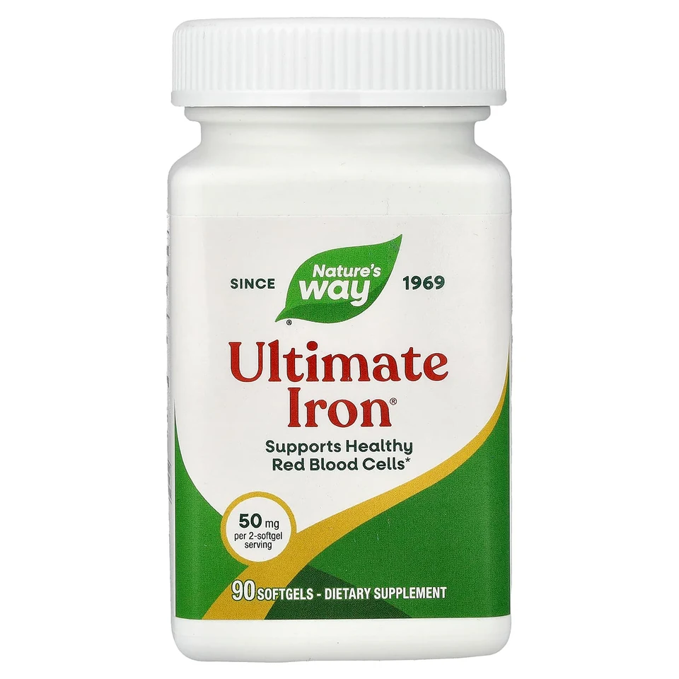 Железо Nature's Way Ultimate®, 90 мягких капсул