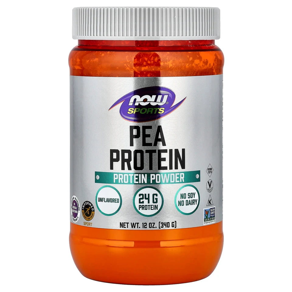 Протеин NOW Foods Sports Pea, без вкусовых добавок, 340 г