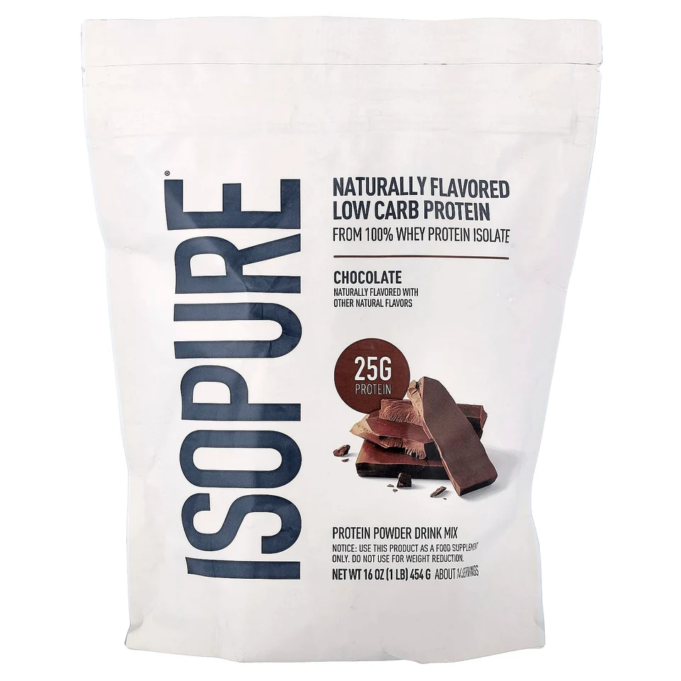 Шоколад Isopure Low Carb Protein, вкус «шоколад», 454 г