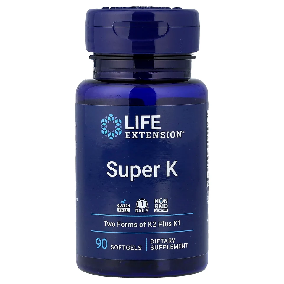 Витамин K комплекс Super K Life Extension, 90 мягких капсул