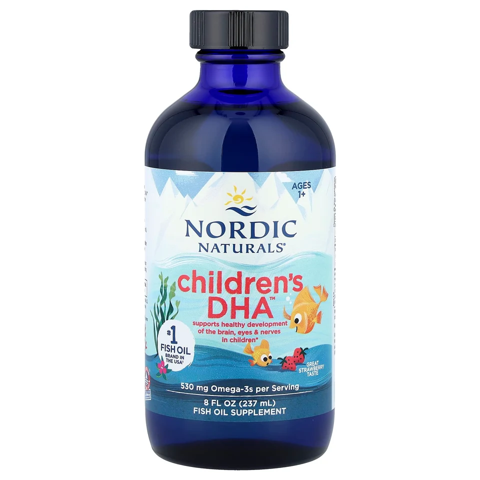 Детский Nordic Naturals DHA™ Great Strawberry, для детей от 1 лет, 237 мл