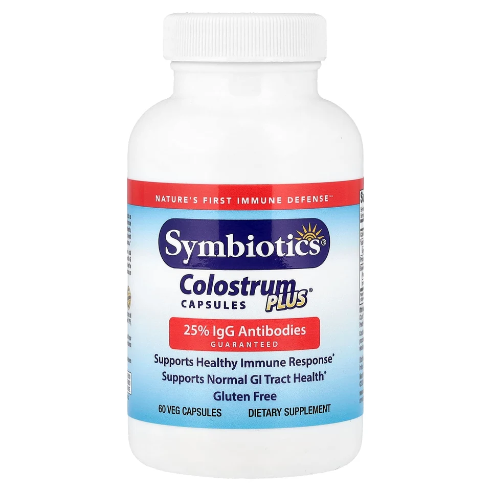 Жевательные таблетки Colostrum Plus Symbiotics®, 60 растительных капсул