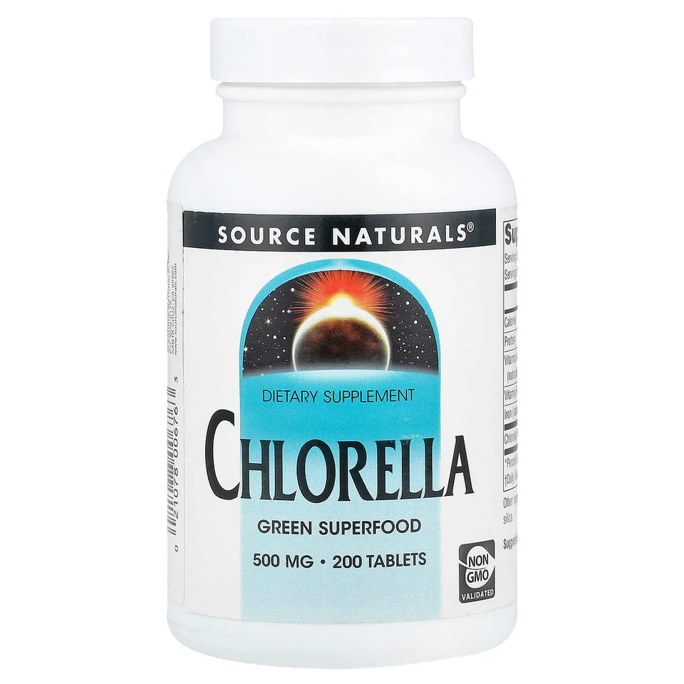 Хлорелла Source Naturals, 200 таблеток