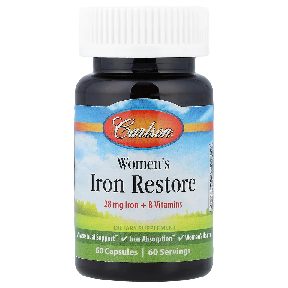 Железо Carlson Women's Restore, 60 капсул
