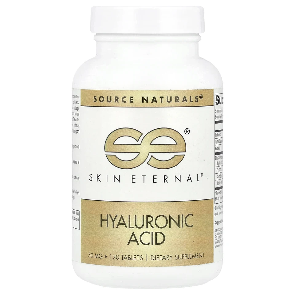 Гиалуроновая кислота Source Naturals Skin Eternal®, 120 таблеток