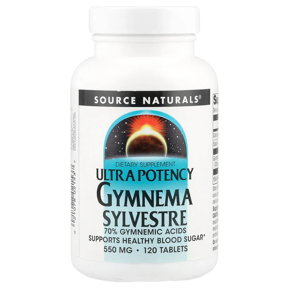 Джимнема Source Naturals Ultra Potency, 120 таблеток
