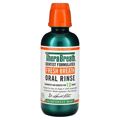 Фото товара: Полоскание для рта TheraBreath, 473 мл (16 fl oz), вкус тропической мяты