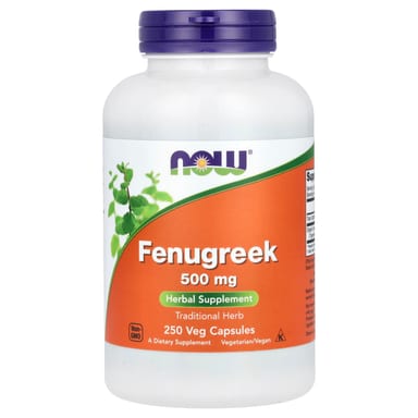 Пажитник NOW Foods, 500 мг, 250 растительных капсул