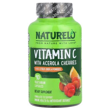 Витамин C NATURELO With Acerola Cherries Plus Citrus Bioflavonoids, 90 растительных капсул
