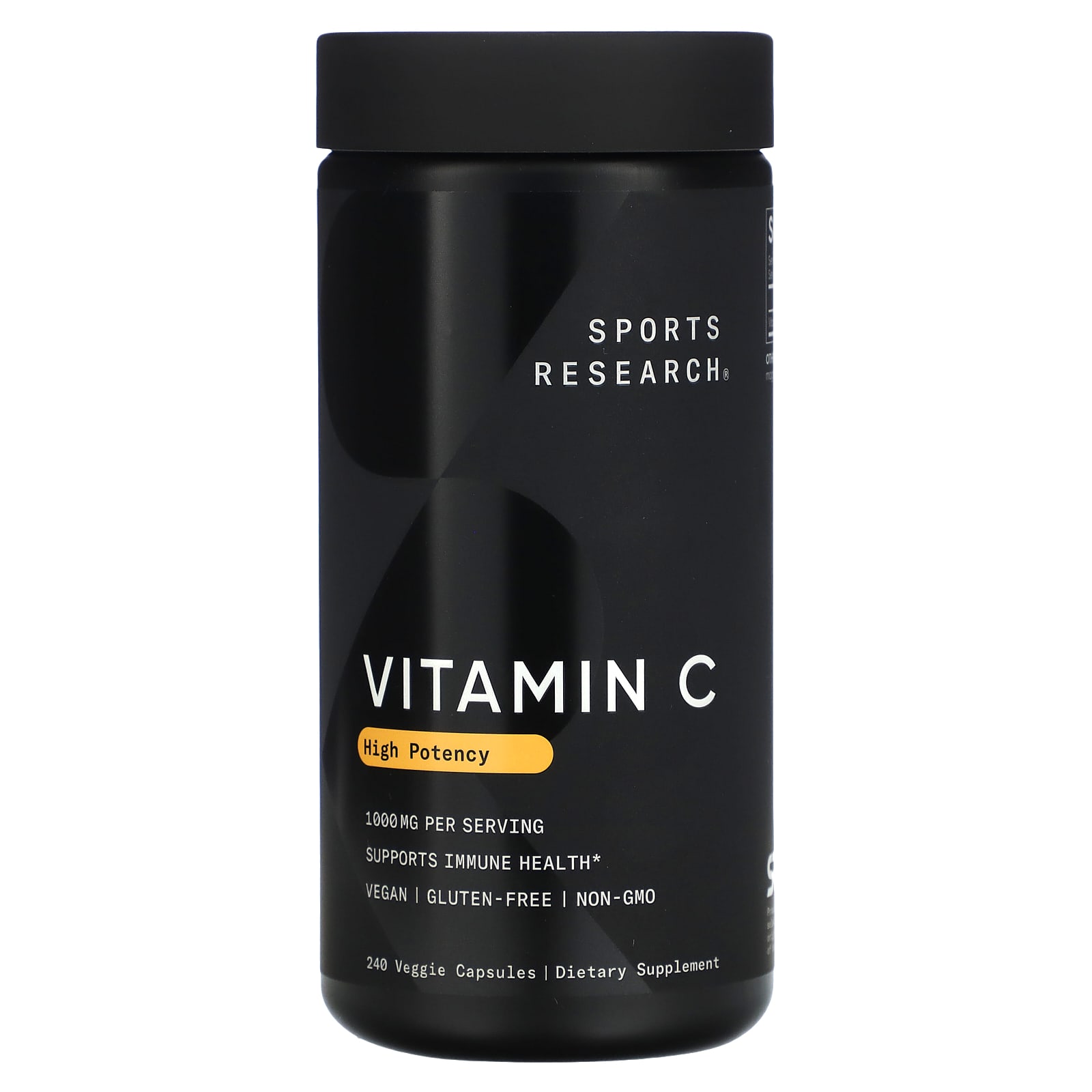 Витамин C Sports Research High Potency, 1000 мг, 240 растительных капсул