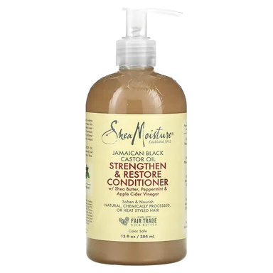 Фото товара: Кондиционер SheaMoisture Jamaican Black Castor Oil Strengthen & Restore, 384 мл, масло