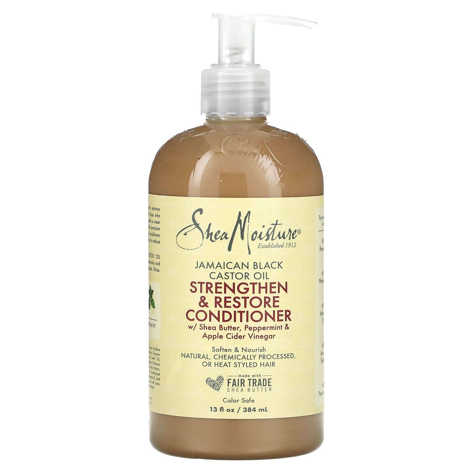 Кондиционер SheaMoisture Jamaican Black Castor Oil Strengthen & Restore, 384 мл, масло