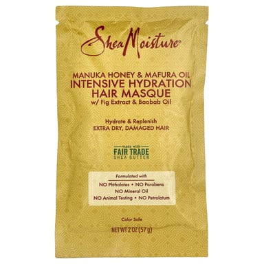 Маска для волос SheaMoisture Manuka Honey & Mafura Oil Intensive Hydration, 57 г, масло
