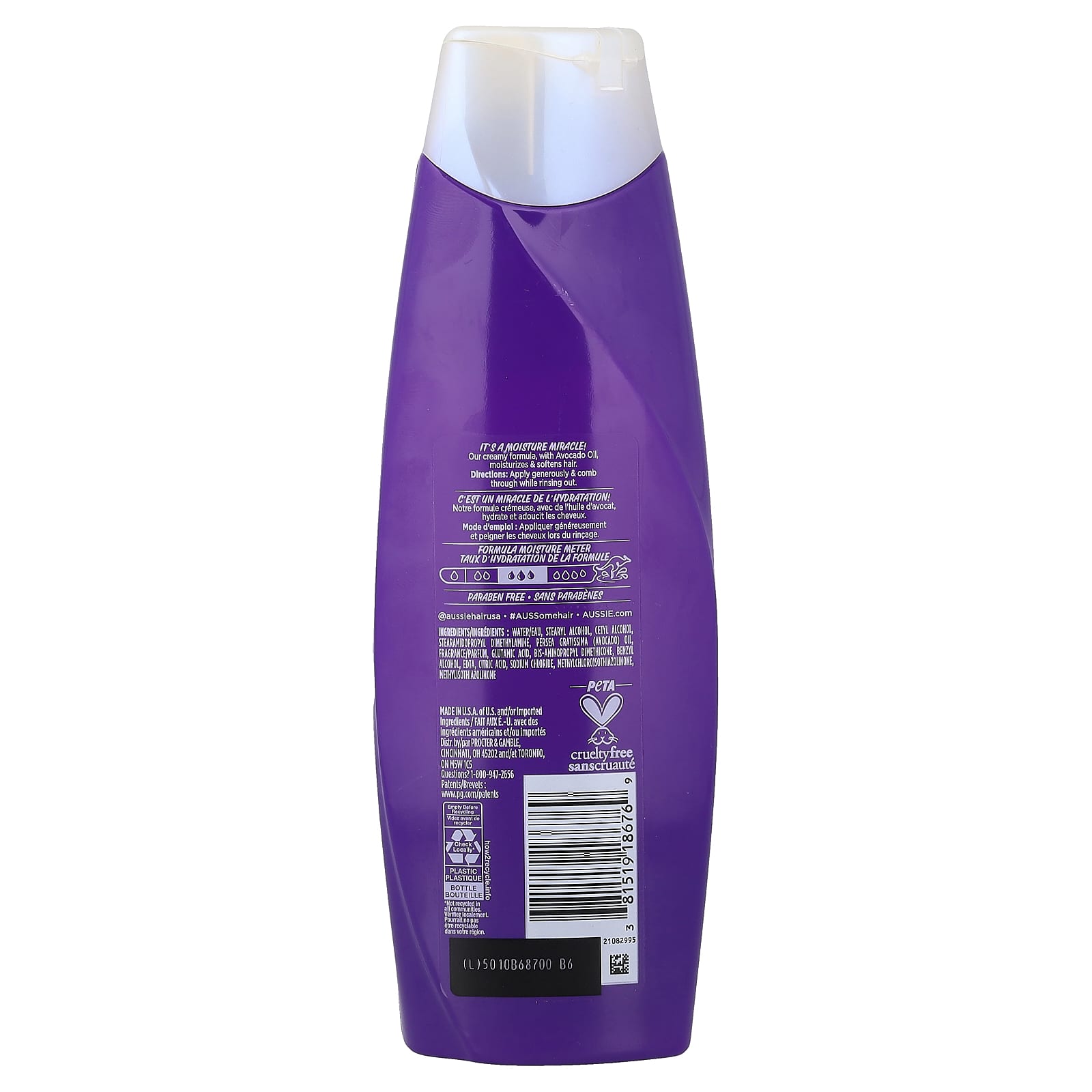 Кондиционер Aussie Miracle Moist with Avocado, 360 мл — фото 2
