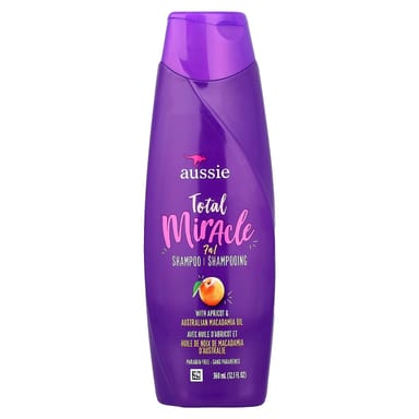 Шампунь Aussie Total Miracle 7-n-1 Apricot & Australian Macadamia Oil, 360 мл, масло
