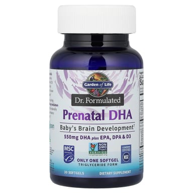 DHA для беременных Garden of Life Dr. Formulated, 30 мягких капсул
