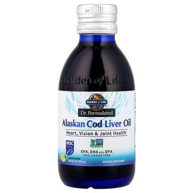Масло печени трески Garden of Life Dr. Formulated Alaskan, вкус Lemon, 200 мл