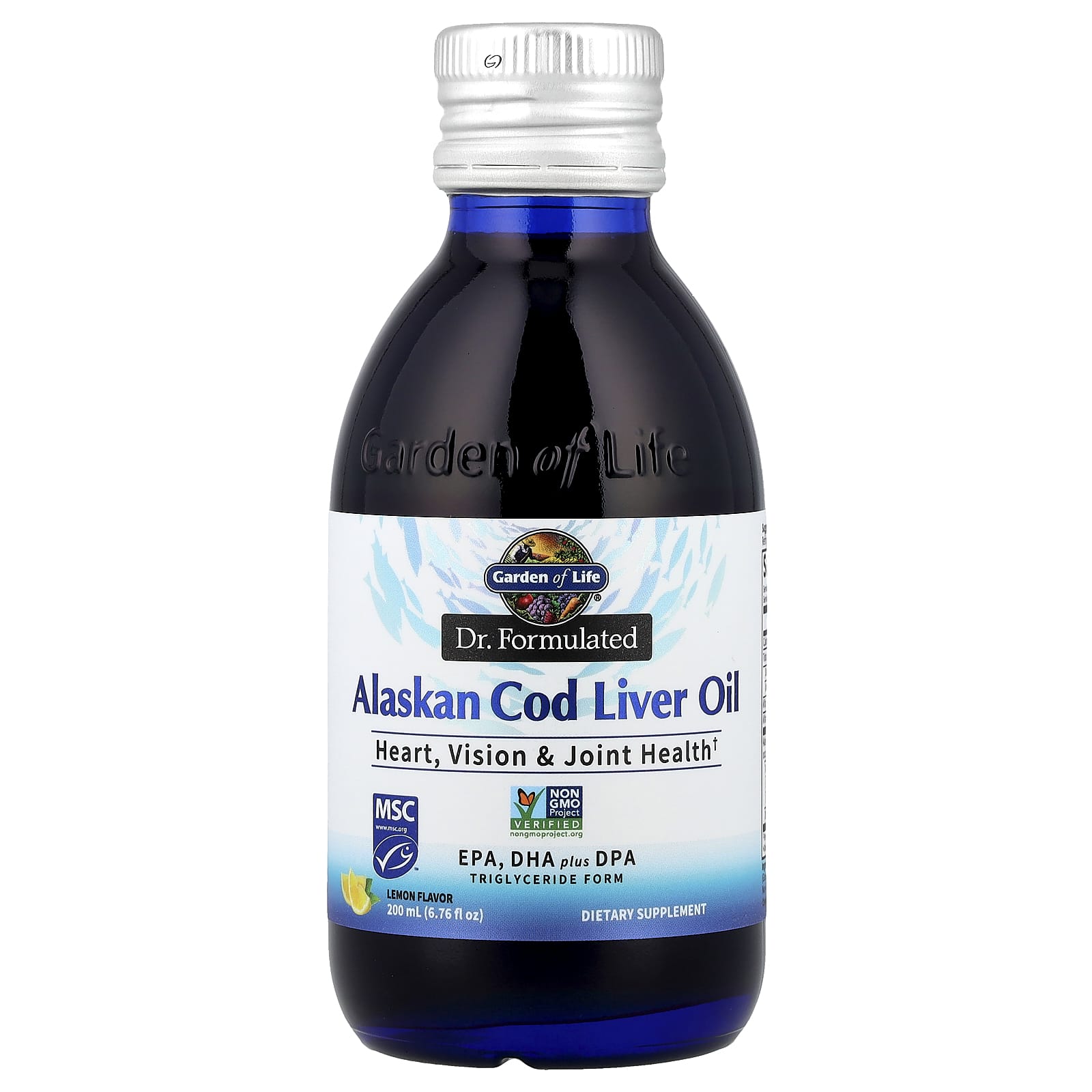 Масло печени трески Garden of Life Dr. Formulated Alaskan, вкус Lemon, 200 мл