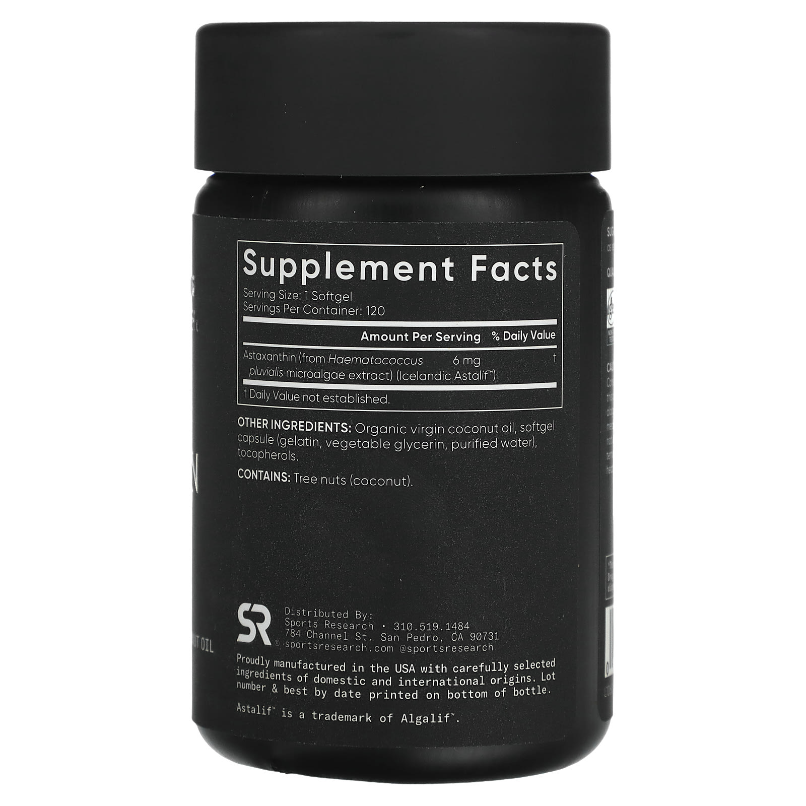 Астаксантин Sports Research Mini-Gels, 6 мг, 120 мягких капсул — фото 2